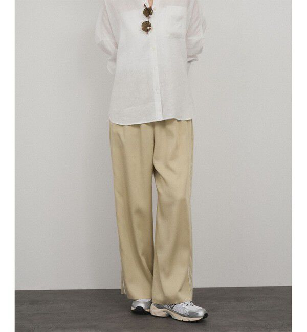 SALON adam et rope'「サイドレースイージーリラックスパンツ」|チノ|