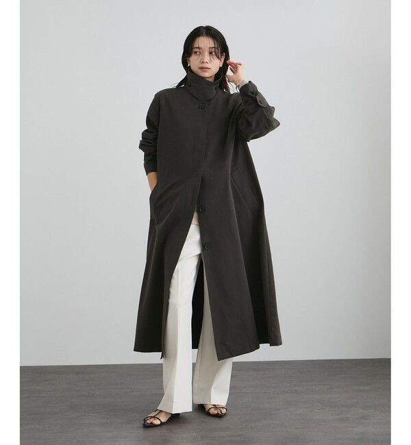 SALON adam et rope'「【WEB限定】エフォートレスステンカラーコート / スタンドカラー」|トレンチコート|