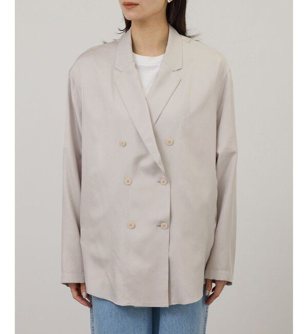 SALON adam et rope'「アセテートツイルダブルジャケット / セットアップ対応」|テーラードジャケット|