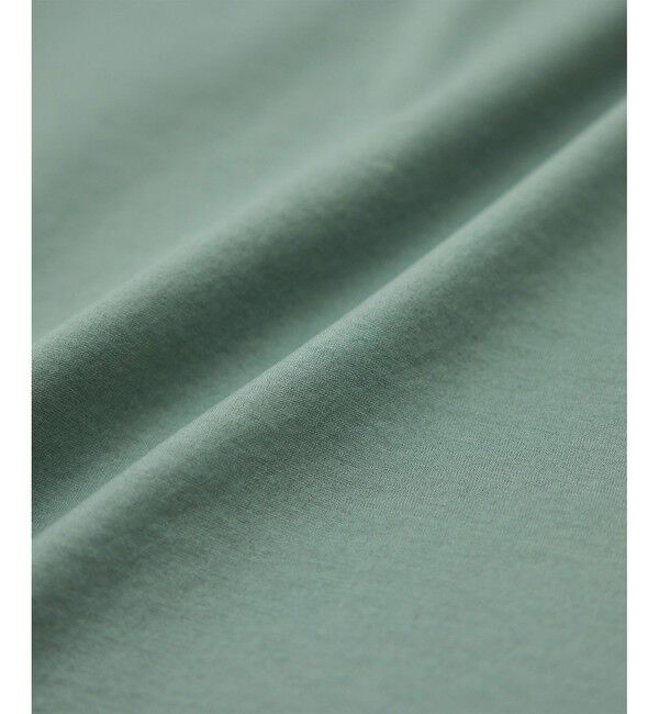 ROPE「【洗える】クリア天竺ギャザー半袖プルオーバー/お仕事服」|Tシャツ・カットソー|