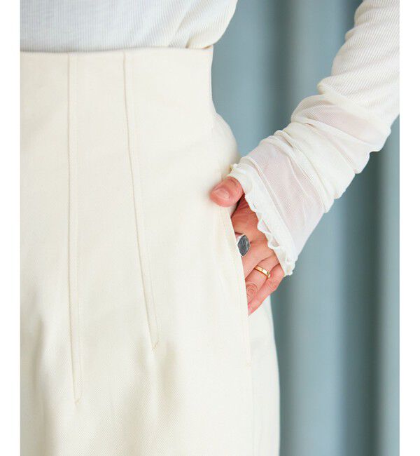 VIS「【洗える】微起毛バギーパンツ」|スラックス|