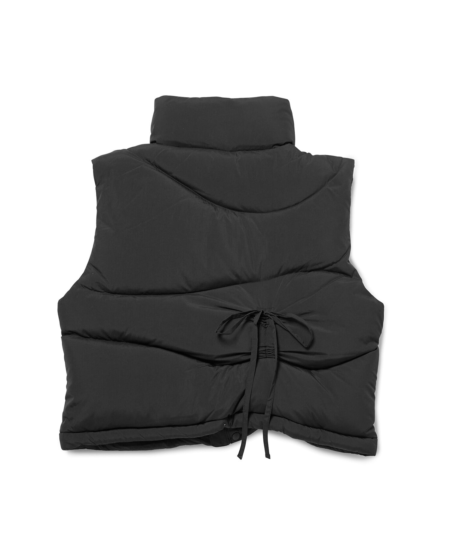 VIS「【韓国人気ブランド/sinoon】リボンディテールダウンベスト」|ダウン|