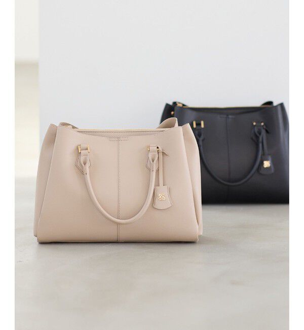 VIS「【COHINA&times;VIS】チャーム付き2WAYトートバッグ/A4対応・軽量」|トートバッグ|