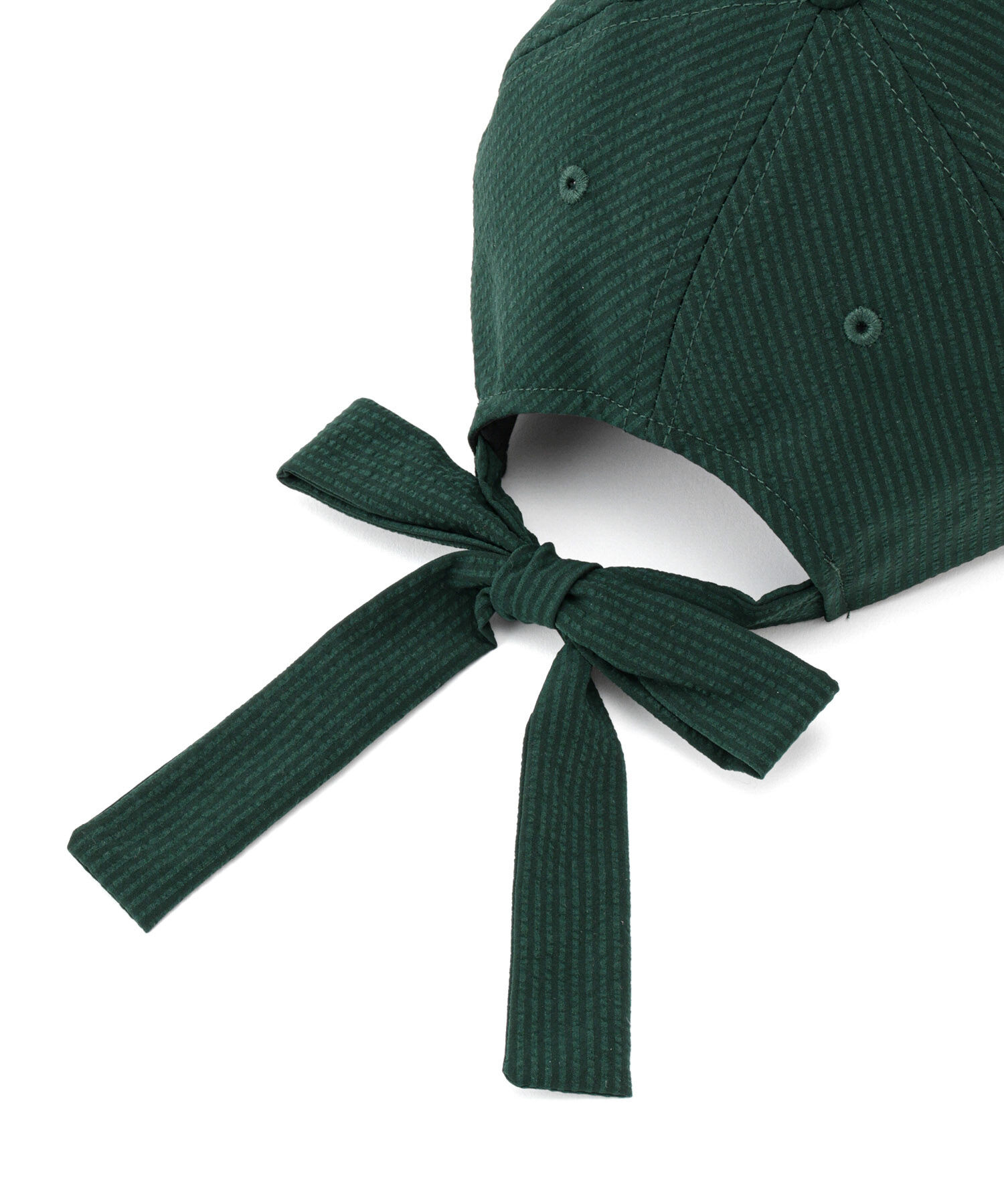 ROPE PICNIC PASSAGE「シアサッカーバックリボンキャップ」|キャップ・キャスケット|