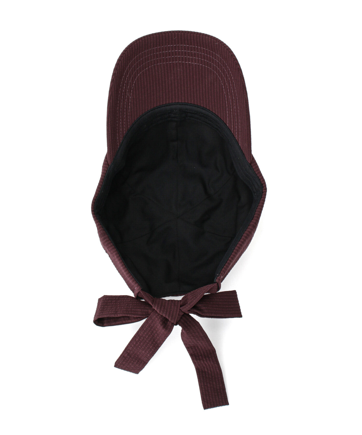 ROPE PICNIC PASSAGE「シアサッカーバックリボンキャップ」|キャップ・キャスケット|