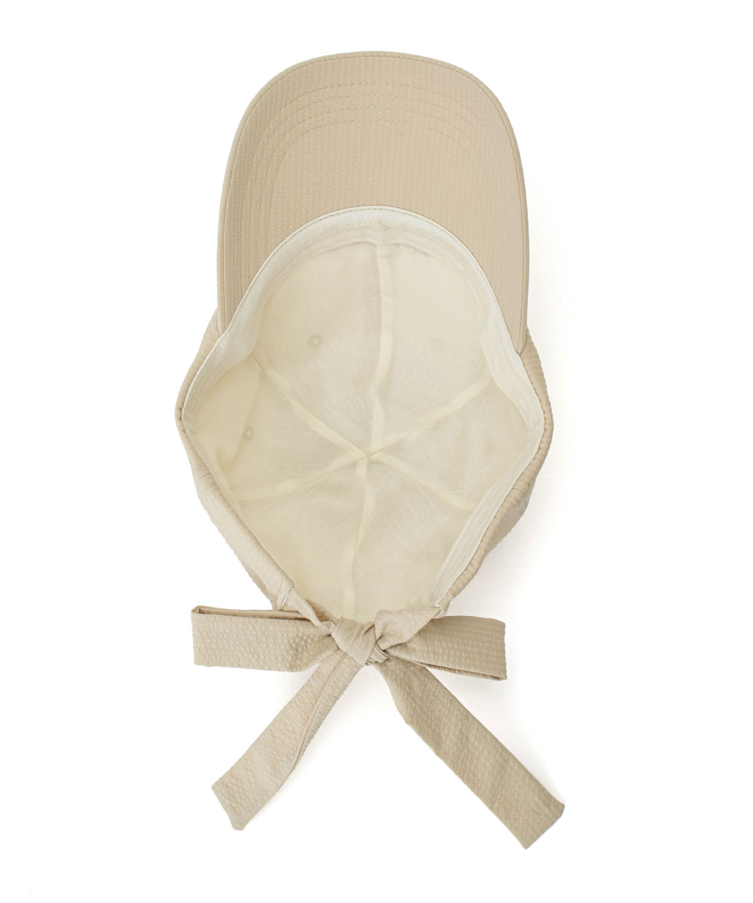 ROPE PICNIC PASSAGE「シアサッカーバックリボンキャップ」|キャップ・キャスケット|