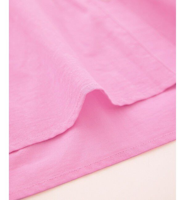 Rope&rsquo;Picnic「お着軽シャツシリーズ コットンボイルスタンドフリルシャツ/接触冷感・通気性」|シャツ・ブラウス|