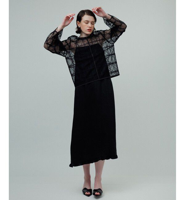 ADAM ET ROPE'「スクエアレースプルオーバー」|Tシャツ・カットソー|