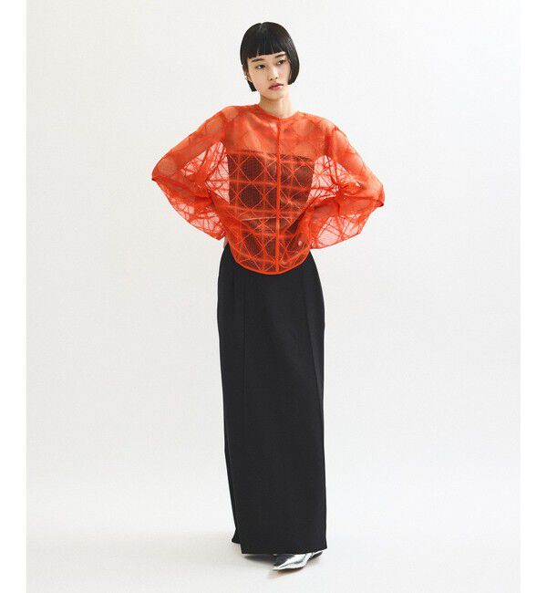 ADAM ET ROPE'「スクエアレースプルオーバー」|Tシャツ・カットソー|