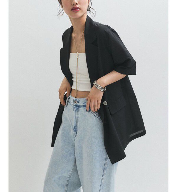 ADAM ET ROPE'「シアージャケット」|テーラードジャケット|