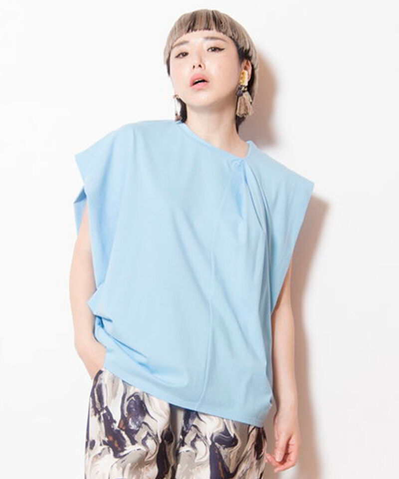  「アシンメトリータックTシャツ」|Tシャツ・カットソー|SAX