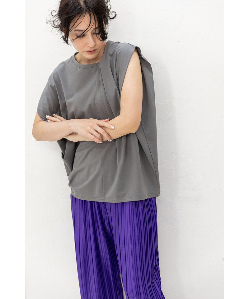  「アシンメトリータックTシャツ」|Tシャツ・カットソー|