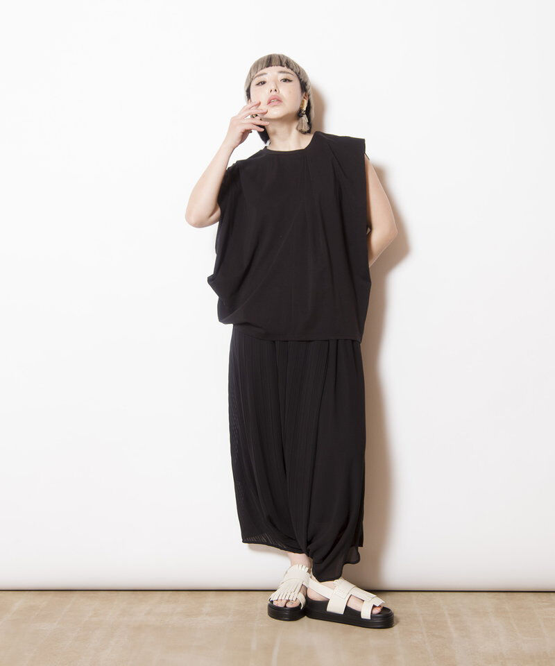  「アシンメトリータックTシャツ」|Tシャツ・カットソー|