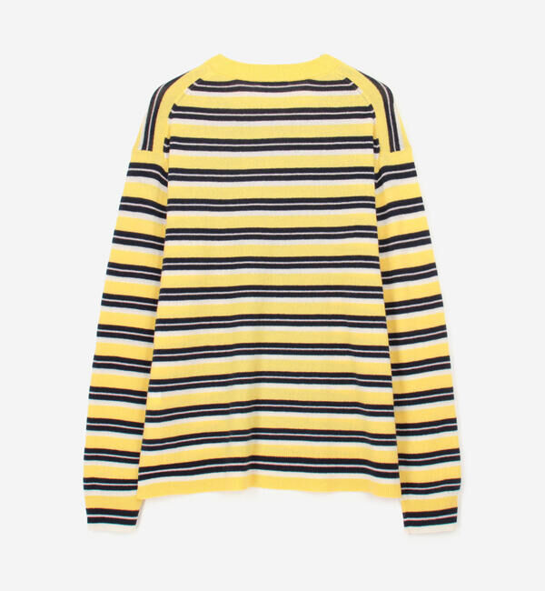  「RYE TENDER | 〈別注〉マルチボーダー 長袖 クルーネックニット MEN」|ニット・セーター|