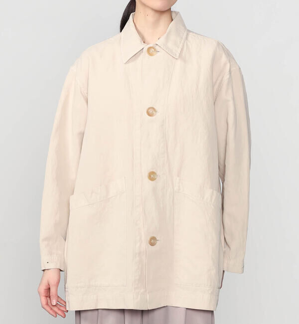 UNFIL「UNFIL | ガーメントダイ カバーオールジャケット WOMEN」|テーラードジャケット|