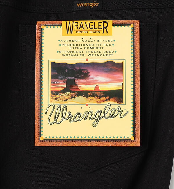  「Wrangler | 〈別注〉 WRANCHER ワイドスラックス BLACK MEN」|チノ|