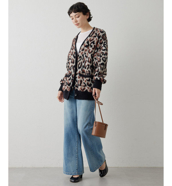  「ワイドフレアデニムパンツ」|チノ|