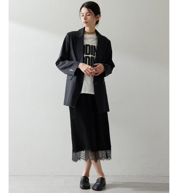 THE PAUSE「【THE PAUSE】コットンリネンダブルジャケット」|テーラードジャケット|