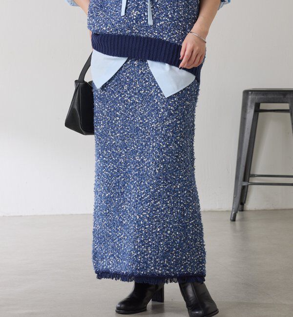  「ツイードライクニットスカート」|スカート|