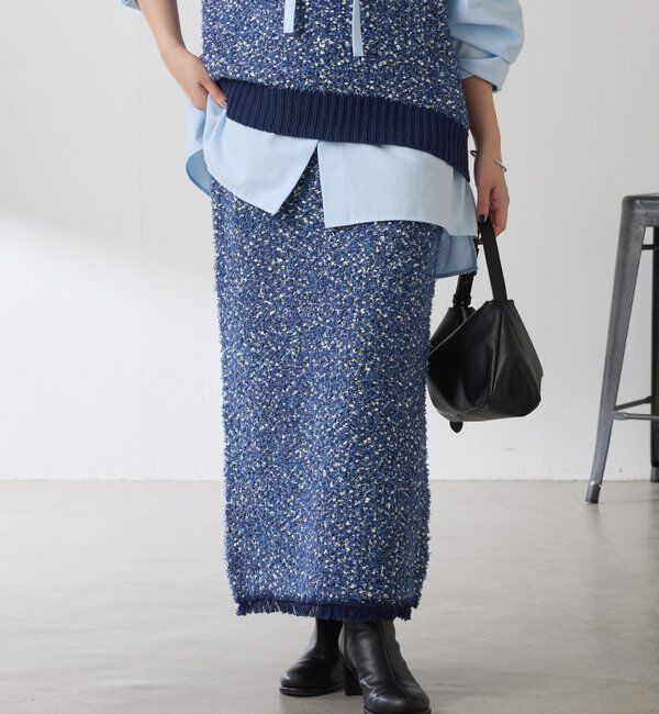  「ツイードライクニットスカート」|スカート|