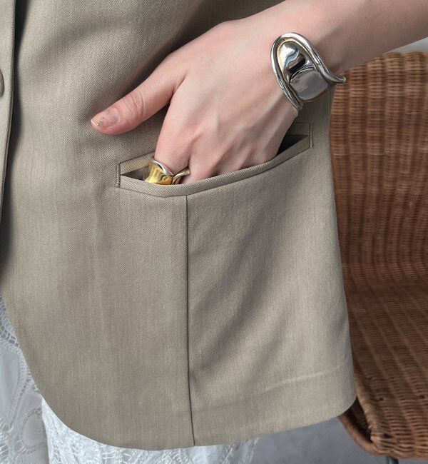  「【WEB限定】スクエアネックベスト」|ベスト・ジレ|