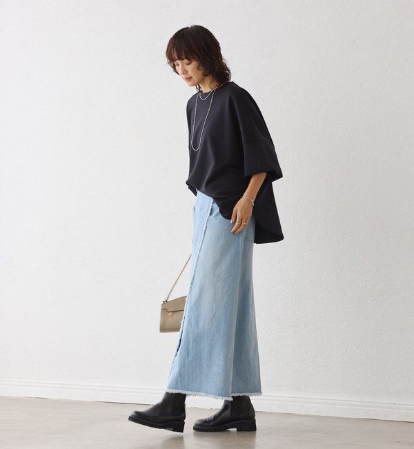  「【楽ちんキレイ】ダンボールポンチョプルオーバー」|Tシャツ・カットソー|