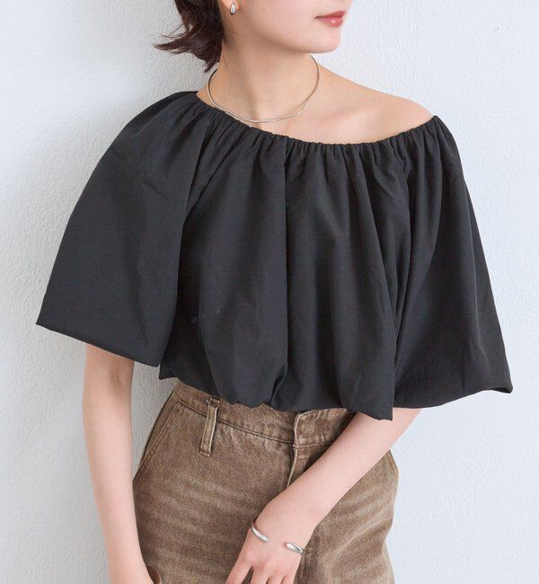  「バルーンブラウス」|シャツ・ブラウス|ブラック