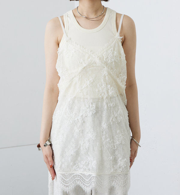  「レースVキャミチュニック」|シャツ・ブラウス|