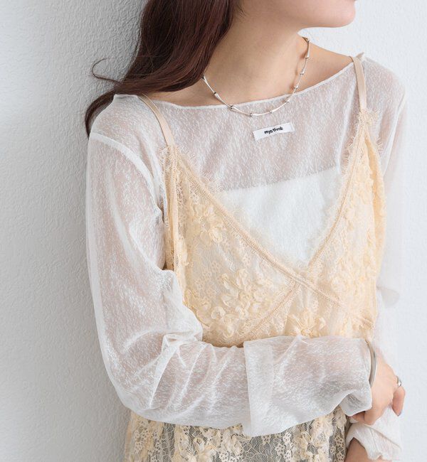  「レースVキャミチュニック」|シャツ・ブラウス|