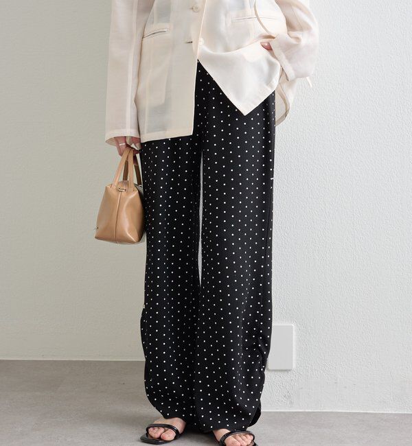  「裾ギャザーリブパンツ」|チノ|