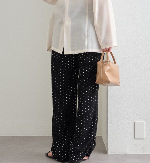  「裾ギャザーリブパンツ」|チノ|