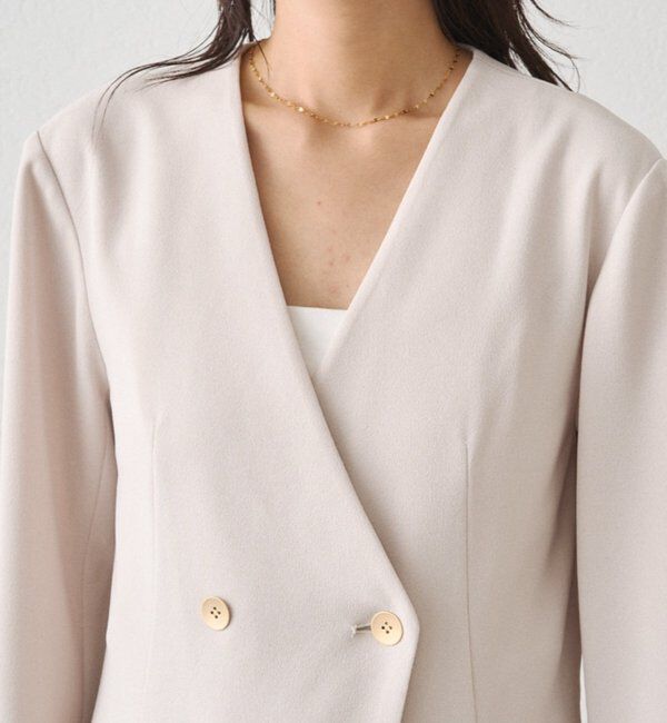  「【Atelier N5/アトリエヌメロサンク】ノーカラーオールインワン」|ワンピース|