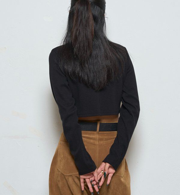  「【WEB限定】ヘンリーネックショートトップス」|Tシャツ・カットソー|