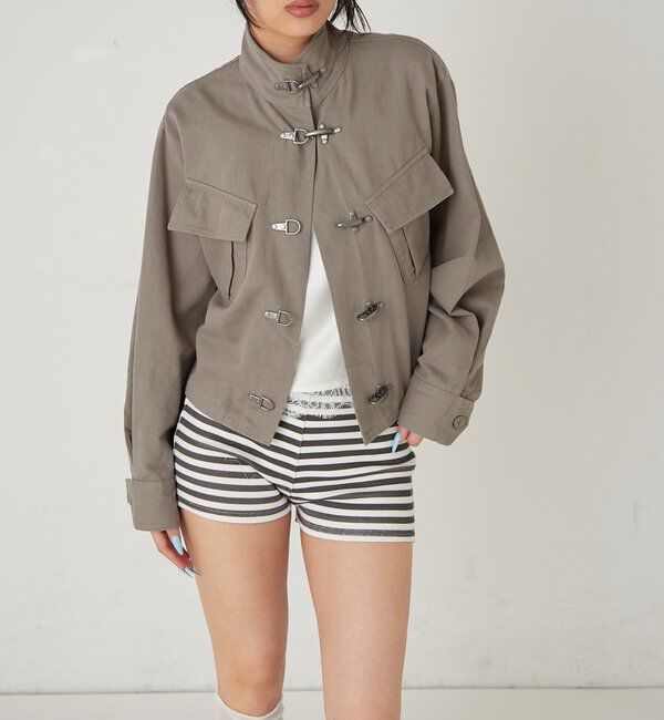  「ファイヤーマンミリタリーシャツジャケット」|ブルゾン・スタジャン|