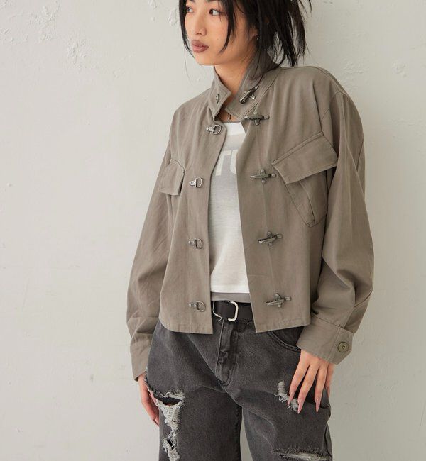  「ファイヤーマンミリタリーシャツジャケット」|ブルゾン・スタジャン|