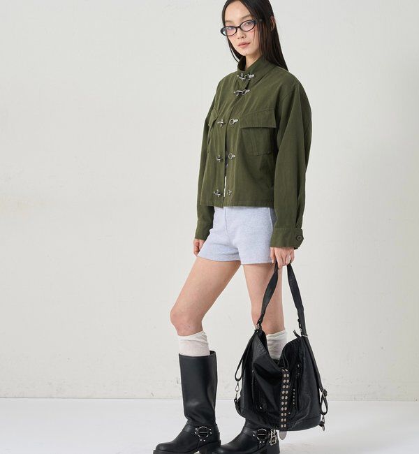  「ファイヤーマンミリタリーシャツジャケット」|ブルゾン・スタジャン|