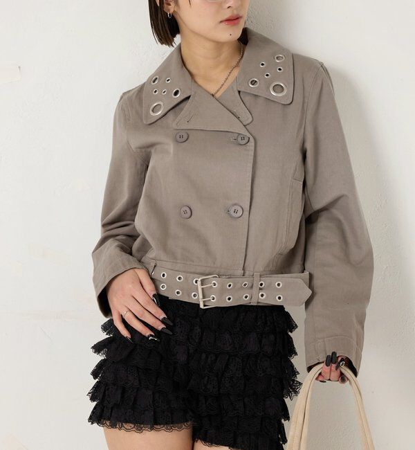  「アイレットショートPジャケット」|ブルゾン・スタジャン|