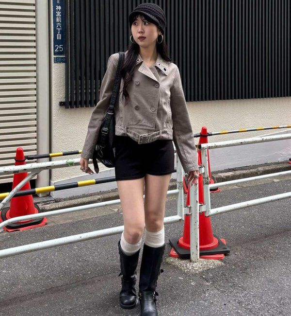  「アイレットショートPジャケット」|ブルゾン・スタジャン|