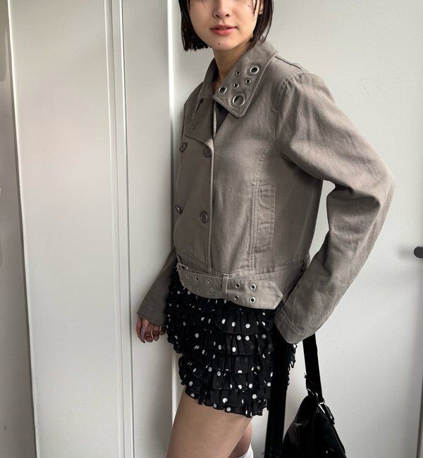  「アイレットショートPジャケット」|ブルゾン・スタジャン|