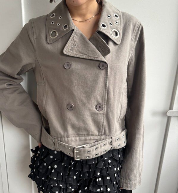  「アイレットショートPジャケット」|ブルゾン・スタジャン|