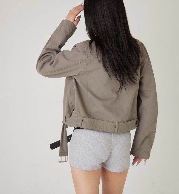  「アイレットショートPジャケット」|ブルゾン・スタジャン|