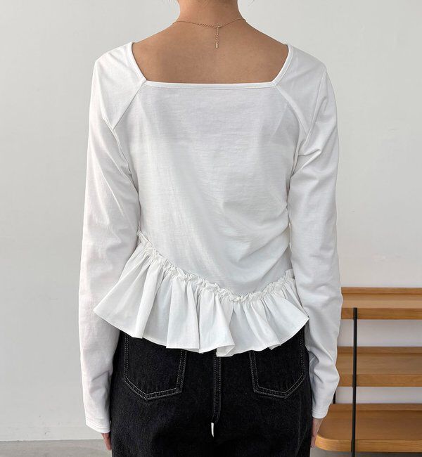  「アシメフリルロンT」|Tシャツ・カットソー|