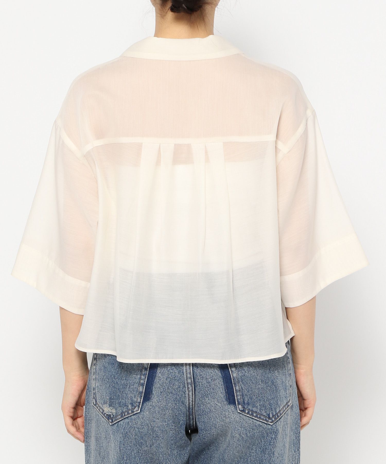 LOWRYS FARM「シアーカイキンショートＳＳ」|シャツ・ブラウス|