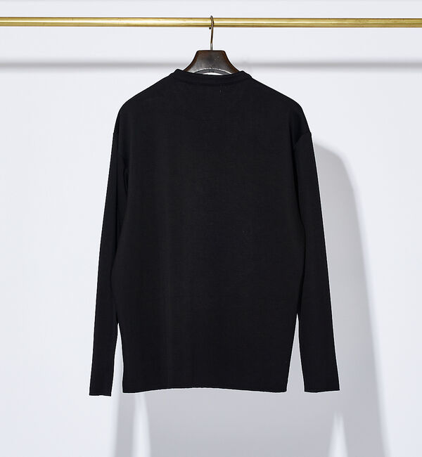 ABAHOUSE「Vネック スキッパー 長袖Tシャツ」|Tシャツ・カットソー|