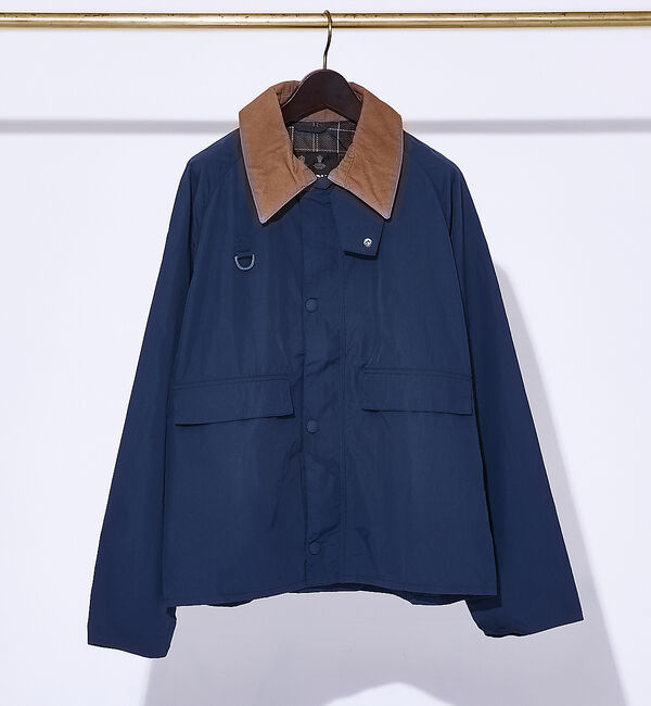 ABAHOUSE「【BARBOUR】SPEY / リップストップ ショートブルゾン」|ブルゾン・スタジャン|ネイビー