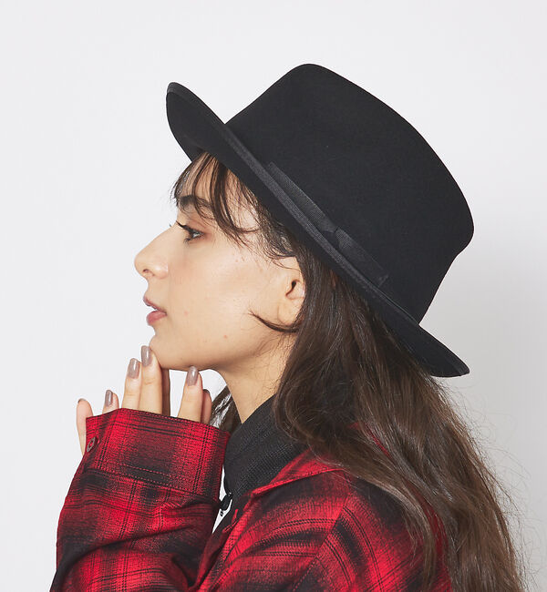 ABAHOUSE「【RUBEN/ルーベン】フェルトブリムハット / FELT BRIM HAT /」|その他|ブラック