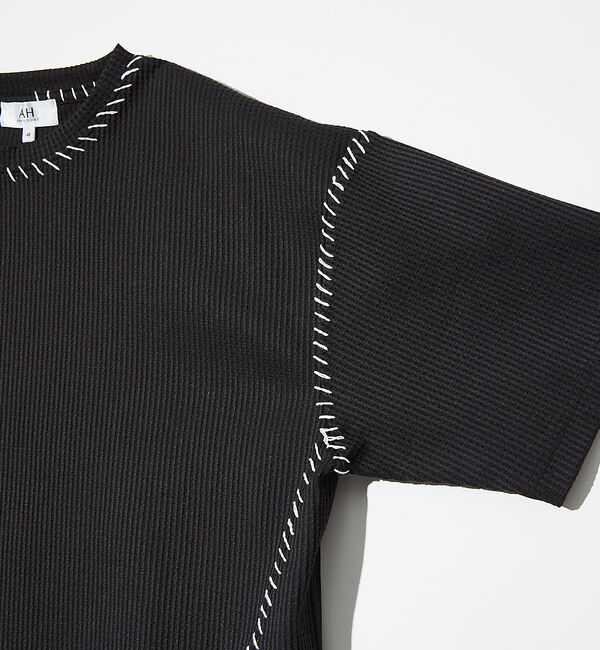ABAHOUSE「【AH ABAHOUSE】PERFECTEX ハンドステッチ ワッフル 半袖Tシ」|Tシャツ・カットソー|