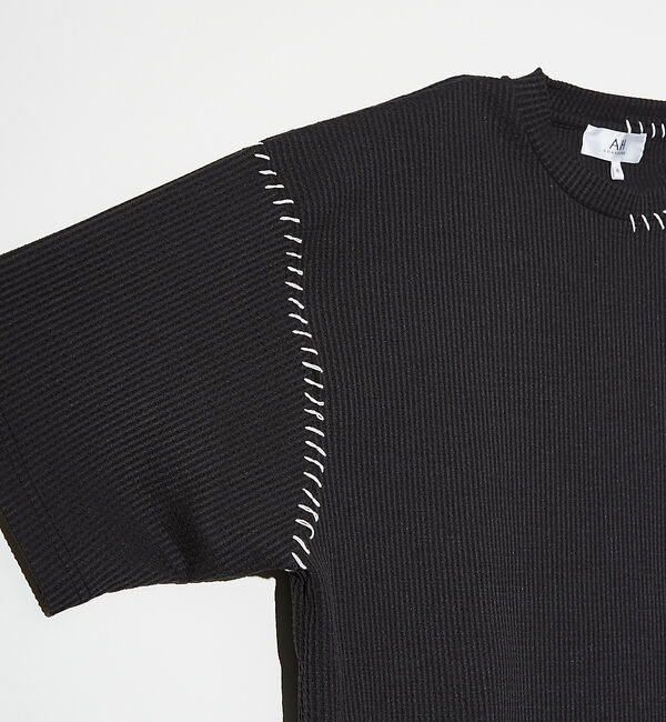 ABAHOUSE「【AH ABAHOUSE】PERFECTEX ハンドステッチ ワッフル 半袖Tシ」|Tシャツ・カットソー|