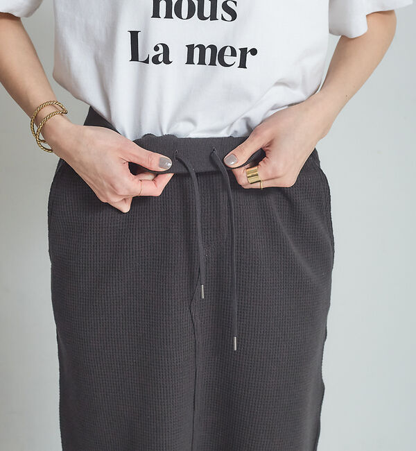 Rouge vif「【セットアップ対応】ワッフルロングスカート」|スカート|