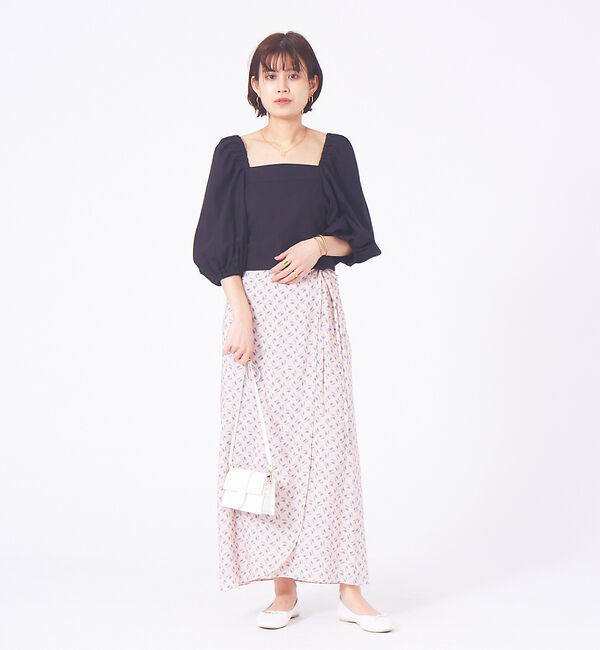 Rouge vif「フワラープリントスカート」|スカート|